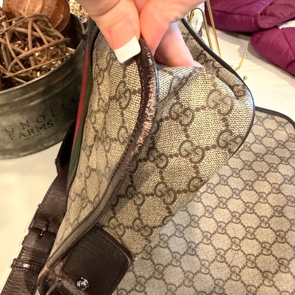 Gucci Beige and Brown Unisex Messenger Bag Authentic Paper! - Picture 10 of 15